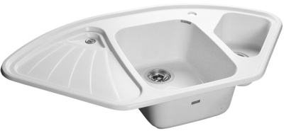 GranFest CORNER GF-C-1040 E, мойка, мрамор, иней