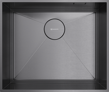 Фото товара: Omoikiri Kasen 53-INT GM, мойка, нержавеющая сталь/вороненая сталь 