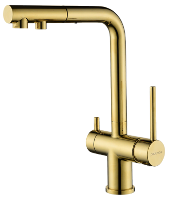 Детальное фото товара: Paulmark SERPENTINE, смеситель, золото