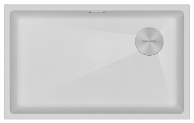 Детальное фото товара: Paulmark LUMI 74UNI-SKEW, мойка, гранит, белый