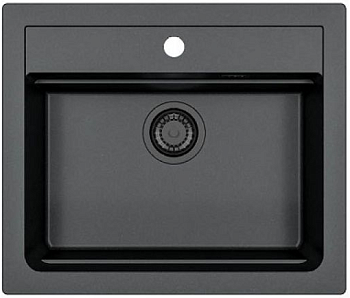 Фото товара: ALVEUS GRANITAL ATROX 30 CARBON - G91, мойка, гранит, черный (в комплекте с сифоном 1148149)