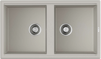 Фото товара: Omoikiri Tedori 86-2-WH, мойка, гранит, белый