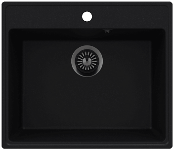 Фото товара: Maunfeld Perla 580 MFQS-580B, мойка, гранит, черный