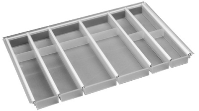 Ninka Cuisio Aqua 800, Innotech Hettich, лоток для столовых приборов, графит