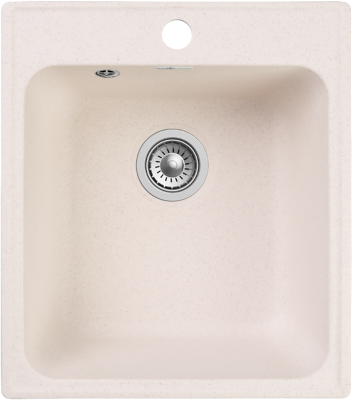 GranFest QUARZ GF-Z17, мойка, гранит, белый