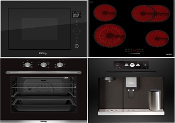 Фото товара: KORTING HK 62550 B + OKB 370 CMX + KMI 825 TGN + KCM 9830 BCG