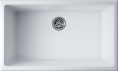 Детальное фото товара: Omoikiri Okinoshima 76-U/I-WH, мойка, керамика, белый