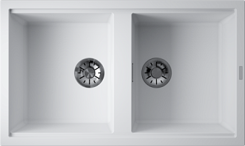 Фото товара: Omoikiri Kitagawa 86-2-WH, мойка, керамика, белый