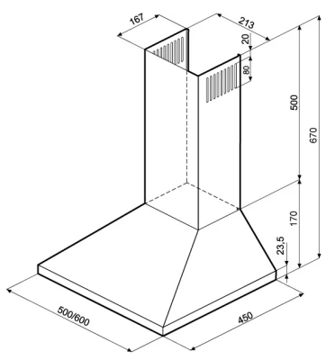 Детальное фото товара: Krona JANNA 600 inox PB МВ