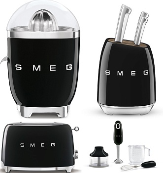 Фото товара: Smeg KLF04BLEU + TSF01BLEU + EGF03BLEU + BLF03BLEU + HBF03BLEU + HMF01BLEU + CJF11BLEU + KBSF02BL