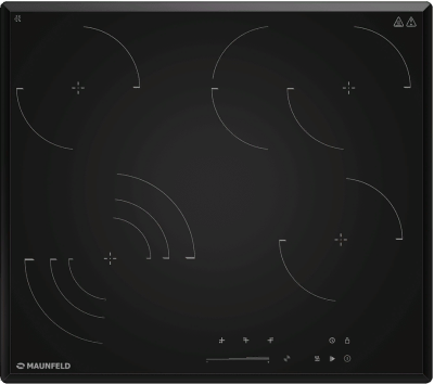 Детальное фото товара: Maunfeld CVCE594SSMDBK LUX стеклокерамическая поверхность