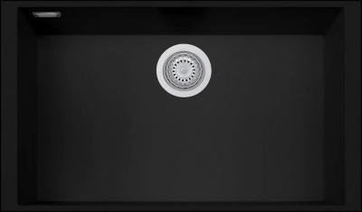 Детальное фото товара: Rivelato STRIA SR-7669 nero profondo, мойка, гранит, черный