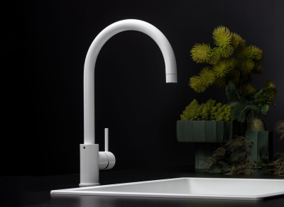 Детальное фото товара: Falmec ISEO ROUND WH, смеситель, белый