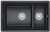 GRANULA 7304U мойка, гранит, черный Детальное фото товара: GRANULA 7304U мойка, гранит, черный