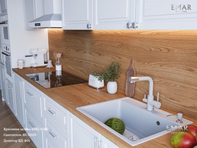 Emar EMQ-1640.Q, мойка, гранит, агат Детальное фото товара: Emar EMQ-1640.Q, мойка, гранит, агат