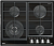 Фото товара: Teka GZC 64320 XBN NIGHT RIVER BLACK газовая поверхность