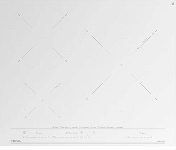 Фото товара: Teka IZC 63630 MST WHITE MARBLE индукционная поверхность