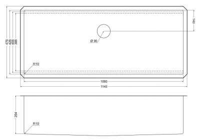 Детальное фото товара: Emar EMB-111 Satin, мойка, нержавеющая сталь PVD, сатин