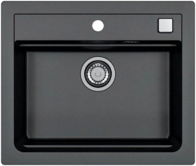 ALVEUS GRANITAL ATROX 30 CARBON - G91, мойка, гранит, черный (в комплекте с сифоном 1132823)