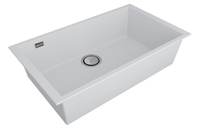 Paulmark NEO CLASSIC 76, мойка, гранит, белый Детальное фото товара: Paulmark NEO CLASSIC 76, мойка, гранит, белый