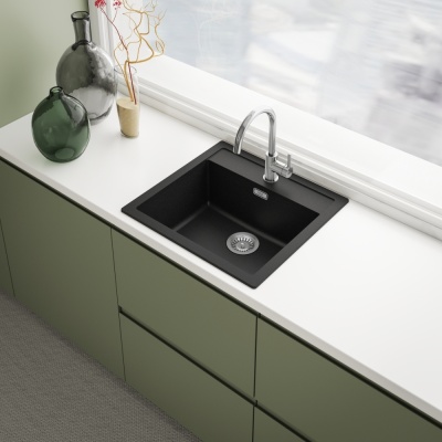 Franke Sirius SID 610, мойка, гранит, оникс Детальное фото товара: Franke Sirius SID 610, мойка, гранит, оникс