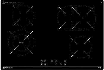 Фото товара: MEFERI MEH754BK ULTRA стеклокерамическая поверхность