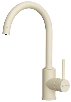 Фото товара: Omoikiri Shinagawa 2 Plus-BE, смеситель, гранит, ваниль