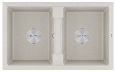 Paulmark TANDEM 80/2, мойка, гранит, серый