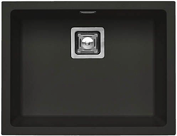 Фото товара: ALVEUS QUADRIX 50 GRANITAL+ DEEP BLACK-G9, мойка, гранит, черный (в комп.с сифоном 1133398)