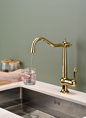 Детальное фото товара: Paulmark RETRO, смеситель, золото