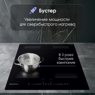 Детальное фото товара: Zigmund & Shtain CI 62.6 B индукционная поверхность