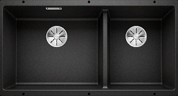 Фото товара: Blanco Subline 480/320-U, мойка, гранит, черный