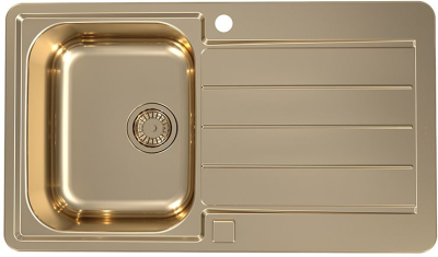 ALVEUS LINE MONARCH 20 BRONZE, мойка, нержавеющая сталь, бронза (в компл. с выпуском без сифона)