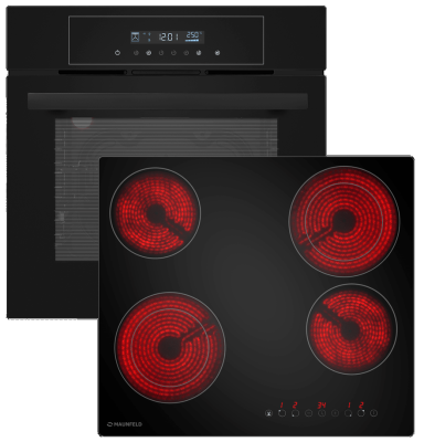 Maunfeld Bergen (духовой шкаф AEOD6063B + варочная панель AVCE594D2BK)