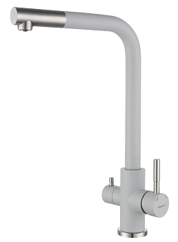 Фото товара: GranFest GF-Z-5421, смеситель, гранит, серый