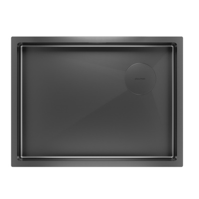 Paulmark NEXT-SKEW 58 UNI, мойка, нержавеющая сталь, вороненая сталь