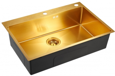 Детальное фото товара: Emar EMB-125A PVD Nano Golden, мойка, золото
