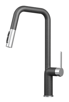 Фото товара: GRANULA 9011 смеситель, нержавеющая сталь, черный