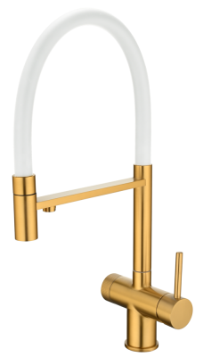 Фото товара: Emar EC-7024WHT PVD Golden, смеситель, золото