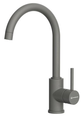 Детальное фото товара: Omoikiri Shinagawa-P-PL, смеситель, гранит, платина