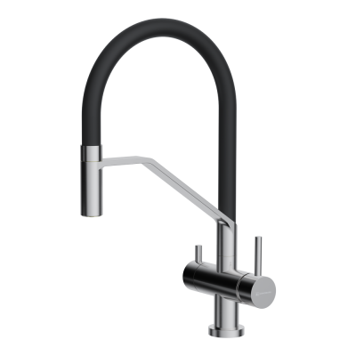 Фото товара: Omoikiri Akeno BN, смеситель, нержавеющая сталь