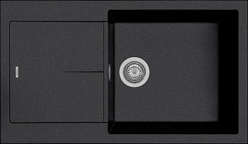 Фото товара: Rivelato LUMO LM-8650 nero opaco, мойка, гранит, черный