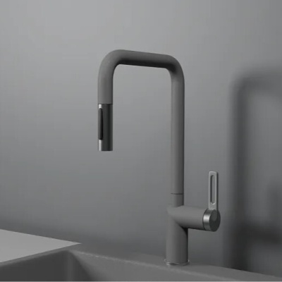 Детальное фото товара: GRANULA 8173 смеситель, гранит, алюминиум