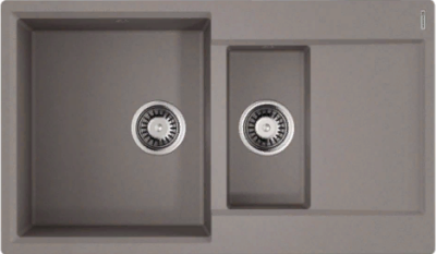 Детальное фото товара: Omoikiri Daisen 86-2-GR, мойка, гранит, leningrad grey