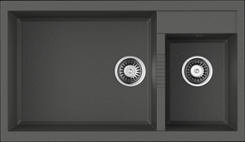 Фото товара: Omoikiri Tedori 86-2-LB-PL, мойка, гранит, платина