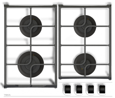 Детальное фото товара: Teka GBC 64100 KBN WHITE газовая поверхность