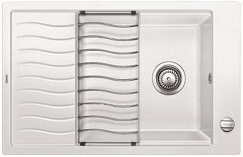 Фото товара: Blanco Elon XL 6S, мойка, гранит, белый с клапаном-автоматом
