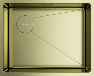 Omoikiri Taki 54-U/IF-L-LG Side SF, мойка, нержавеющая сталь/светлое золото