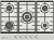 Фото товара: MILLEN MGH 701 IX газовая поверхность