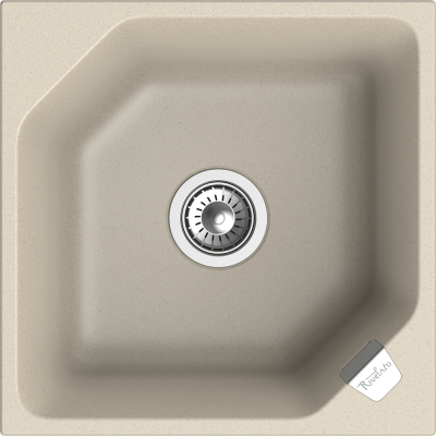 Rivelato LOCUS LS-50 beige scuro, мойка, гранит, темно-бежевый